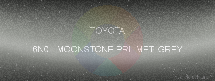 Peinture Toyota 6N0 Moonstone Prl.met. Grey