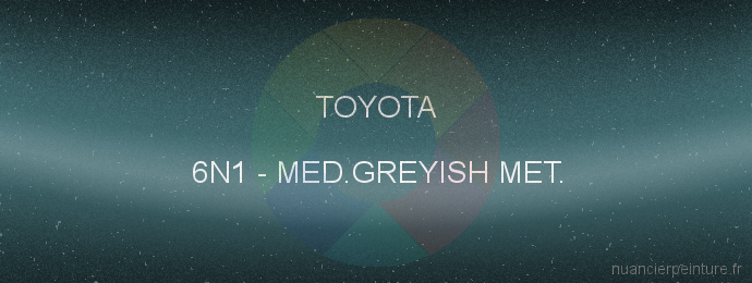 Peinture Toyota 6N1 Med.greyish Met.