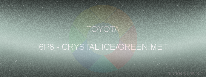 Peinture Toyota 6P8 Crystal Ice/green Met