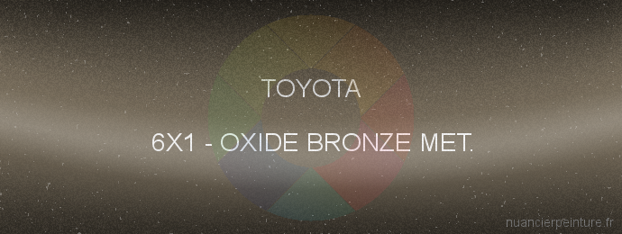 Peinture Toyota 6X1 Oxide Bronze Met.