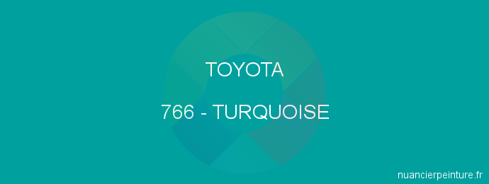 Peinture Toyota 766 Turquoise