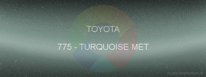 Peinture Toyota 775 Turquoise Met.