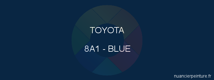 Peinture Toyota 8A1 Blue