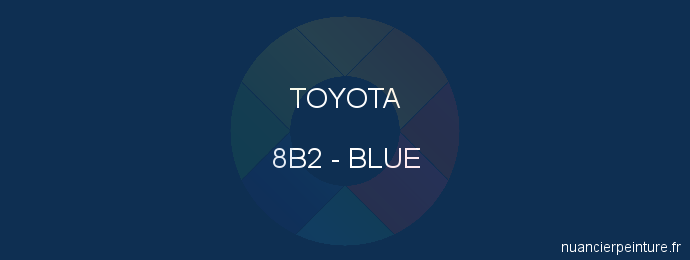 Peinture Toyota 8B2 Blue