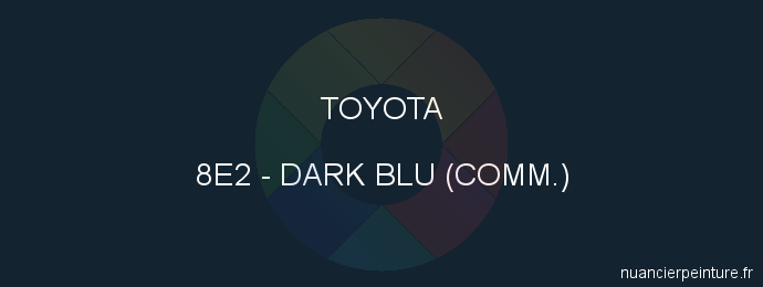 Peinture Toyota 8E2 Dark Blu (comm.)
