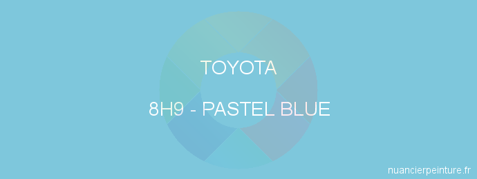Peinture Toyota 8H9 Pastel Blue