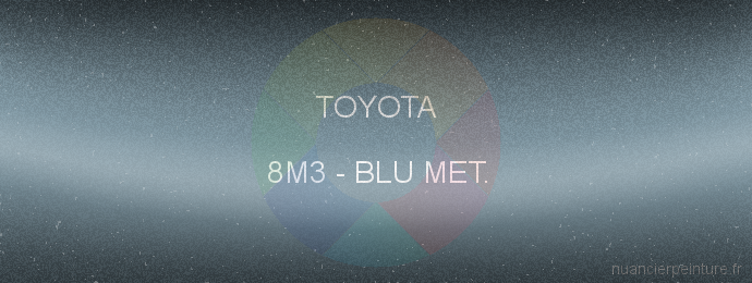 Peinture Toyota 8M3 Blu Met.