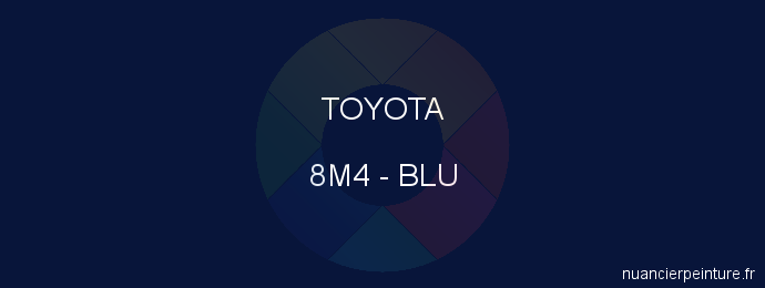 Peinture Toyota 8M4 Blu