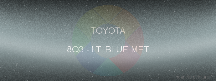 Peinture Toyota 8Q3 Lt. Blue Met.