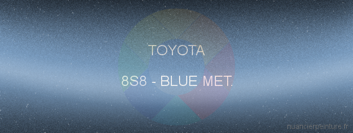 Peinture Toyota 8S8 Blue Met.