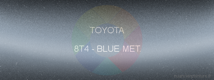 Peinture Toyota 8T4 Blue Met.