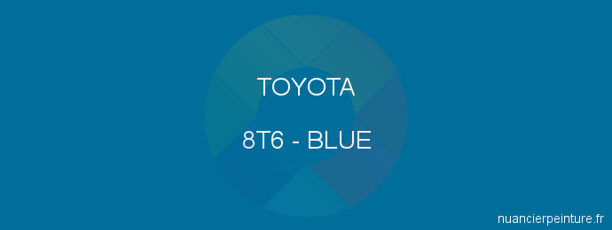 Peinture Toyota 8T6 Blue
