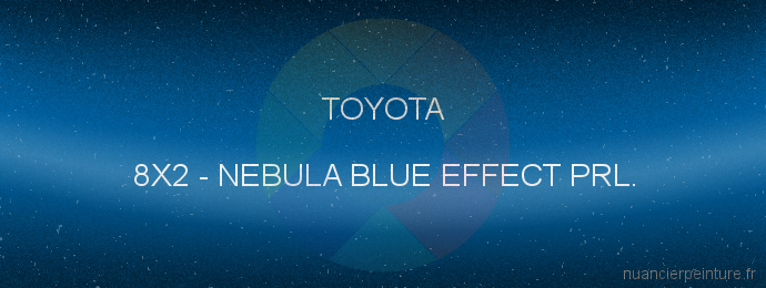 Peinture Toyota 8X2 Nebula Blue Effect Prl.