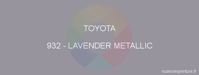 Peinture Toyota 932 Lavender Metallic