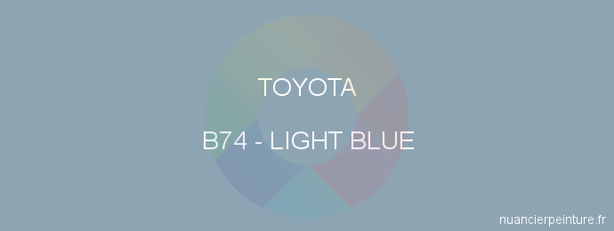 Peinture Toyota B74 Light Blue