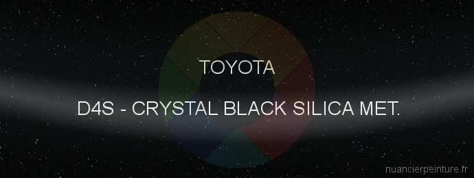 Peinture Toyota D4S Crystal Black Silica Met.