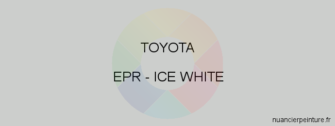 Peinture Toyota EPR Ice White