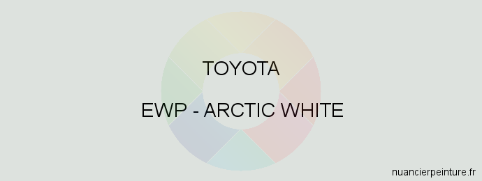 Peinture Toyota EWP Arctic White