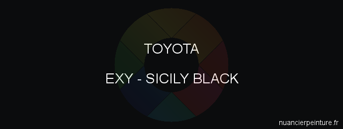 Peinture Toyota EXY Sicily Black