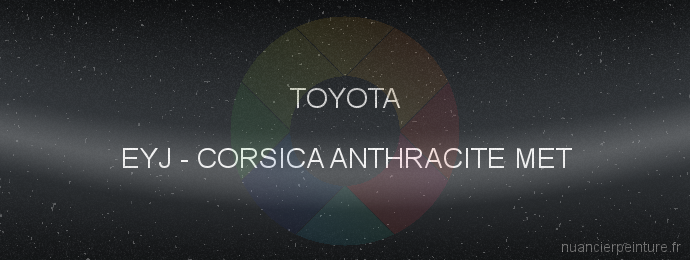 Peinture Toyota EYJ Corsica Anthracite Met