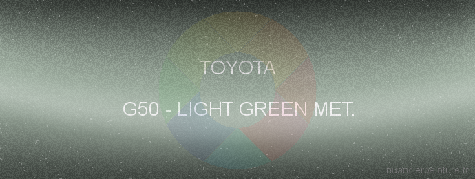 Peinture Toyota G50 Light Green Met.