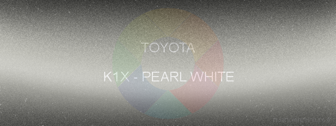 Peinture Toyota K1X Pearl White