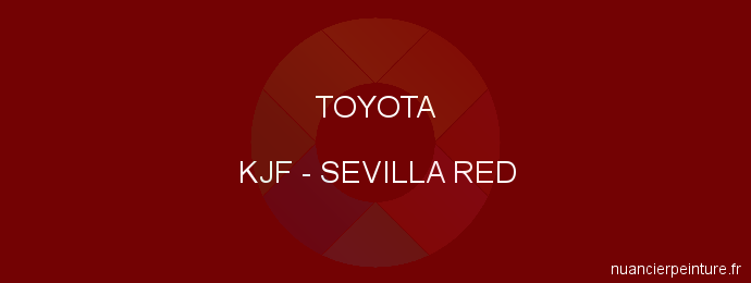 Peinture Toyota KJF Sevilla Red
