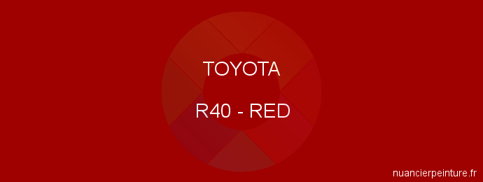 Peinture Toyota R40 Red