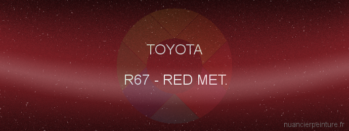 Peinture Toyota R67 Red Met.