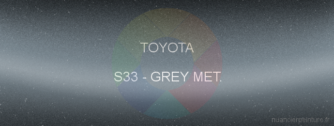 Peinture Toyota S33 Grey Met.