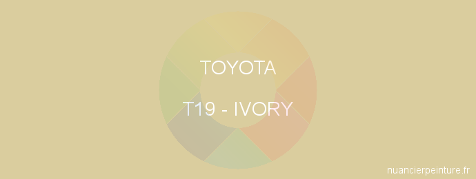 Peinture Toyota T19 Ivory