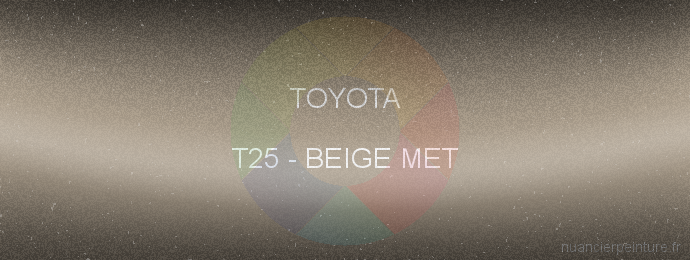 Peinture Toyota T25 Beige Met