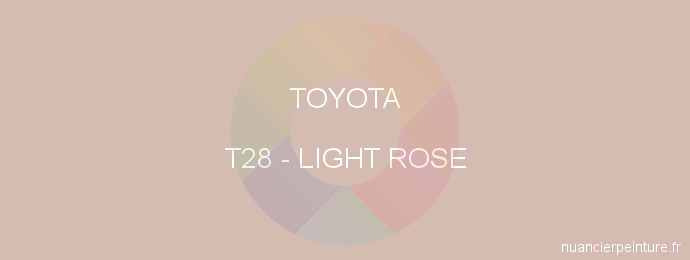 Peinture Toyota T28 Light Rose