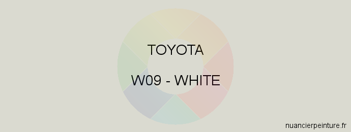 Peinture Toyota W09 White