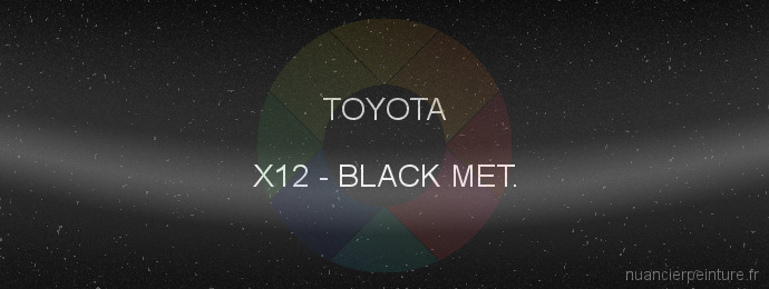 Peinture Toyota X12 Black Met.