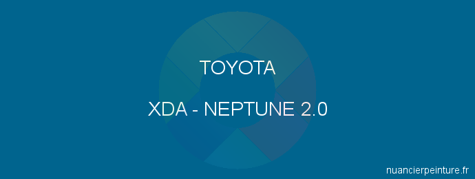 Peinture Toyota XDA Neptune 2.0