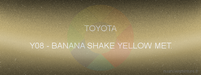 Peinture Toyota Y08 Banana Shake Yellow Met.