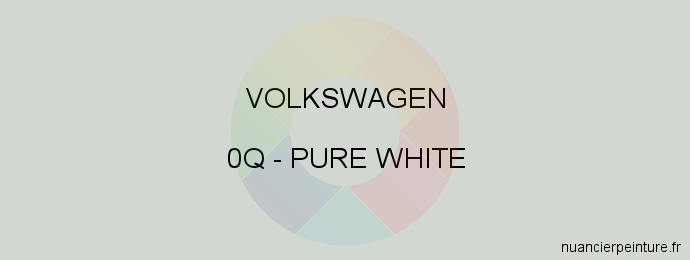Peinture Volkswagen 0Q Pure White