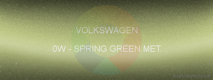 Peinture Volkswagen 0W Spring Green Met.