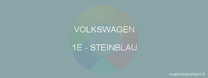 Peinture Volkswagen 1E Steinblau
