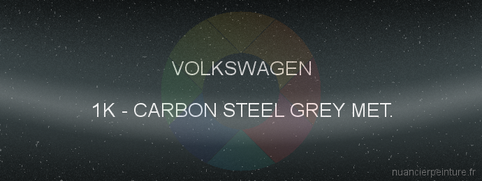 Peinture Volkswagen 1K Carbon Steel Grey Met.