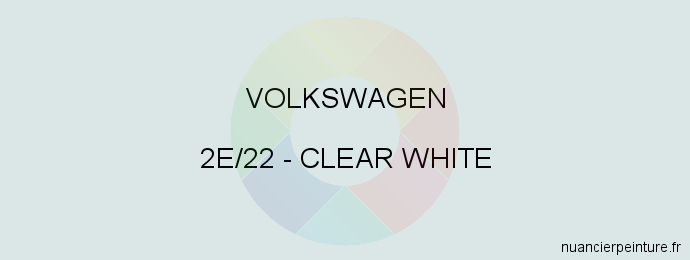 Peinture Volkswagen 2E/22 Clear White