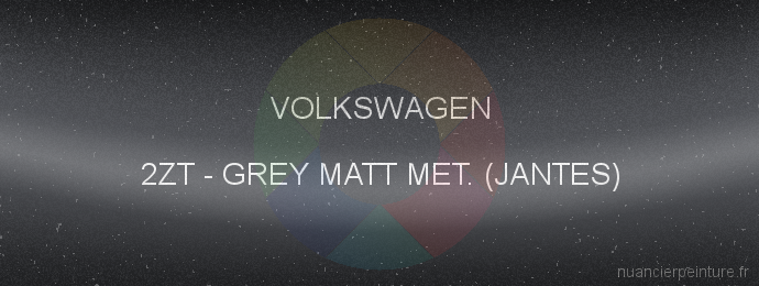 Peinture Volkswagen 2ZT Grey Matt Met. (jantes)