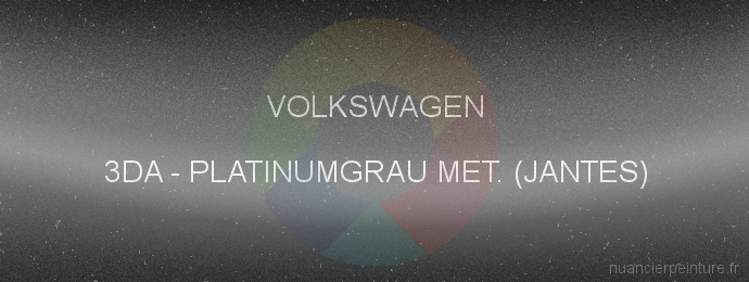 Peinture Volkswagen 3DA Platinumgrau Met. (jantes)