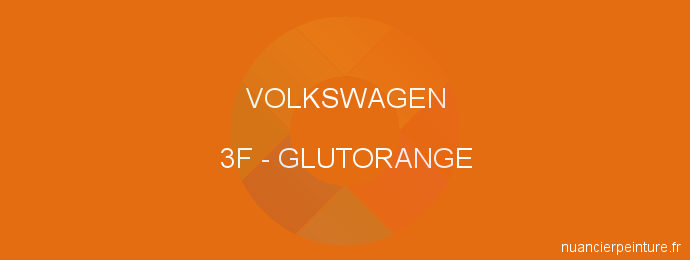 Peinture Volkswagen 3F Glutorange