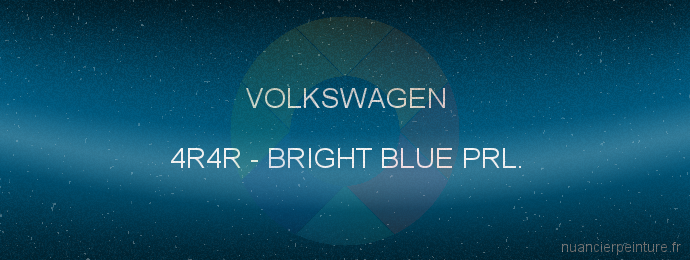 Peinture Volkswagen 4R4R Bright Blue Prl.