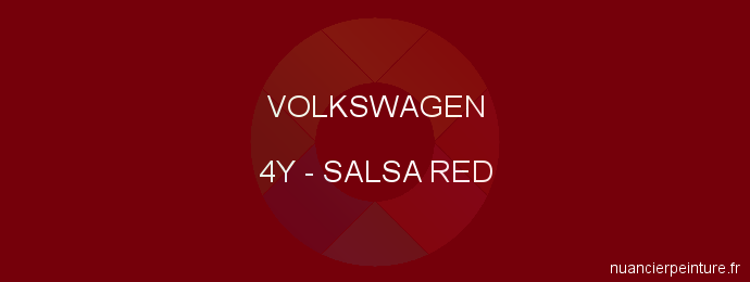 Peinture Volkswagen 4Y Salsa Red