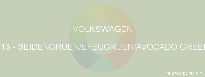 Peinture Volkswagen 513 Seidengruen/efeugruen/avocado Green