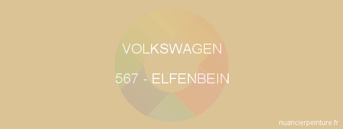 Peinture Volkswagen 567 Elfenbein