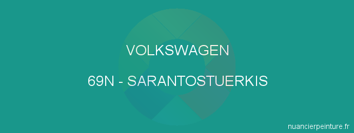 Peinture Volkswagen 69N Sarantostuerkis